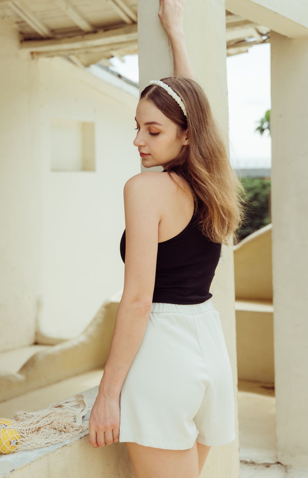 Push Up Padded Tank Top (削肩push up) By Beigy - Milu