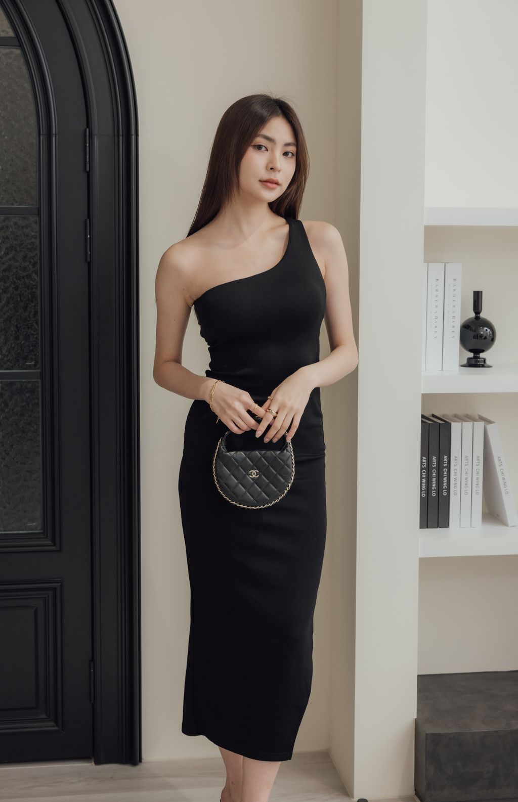 One Shoulder Maxi Bra Dress (單肩心機美背) By Beigy - Milu