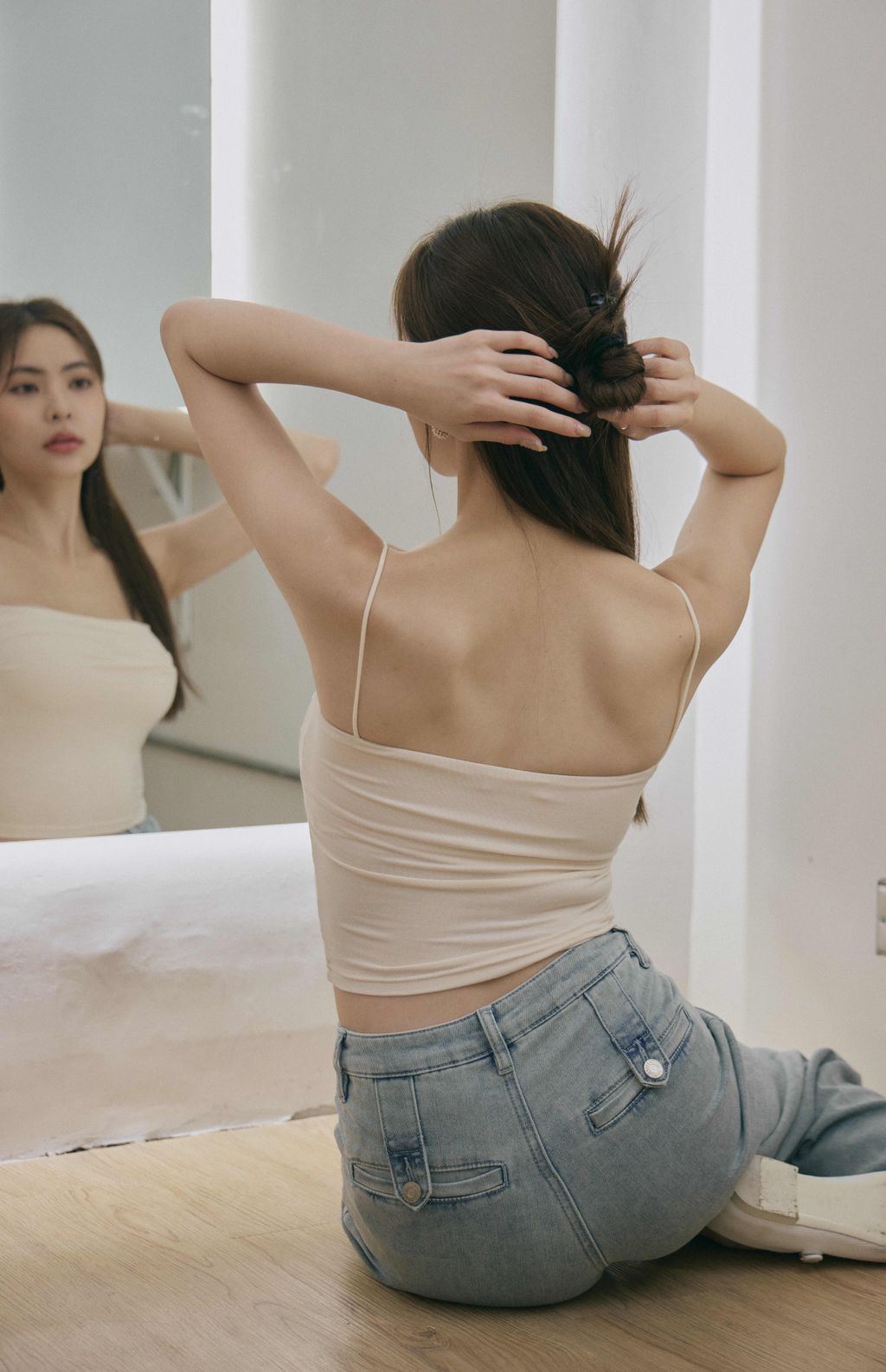 Scratched Strap Bra Top (藏肚收腰push up) By Beigy - Milu