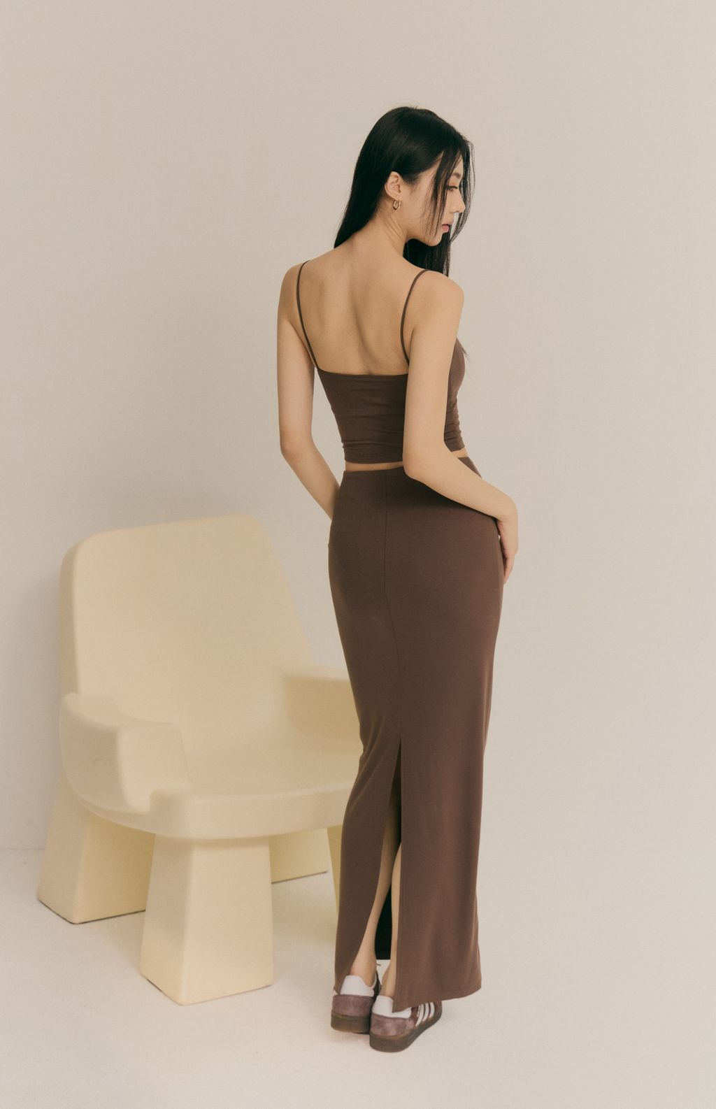 Heat++ Back Slit Long Skirt (低調辣抽繩後開衩裙) By Beigy - Milu