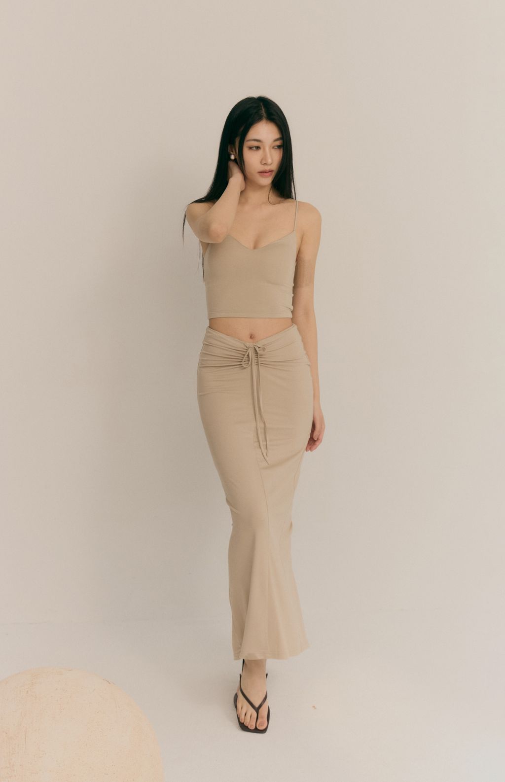 Heat++ Back Slit Long Skirt (低調辣抽繩後開衩裙) By Beigy - Milu