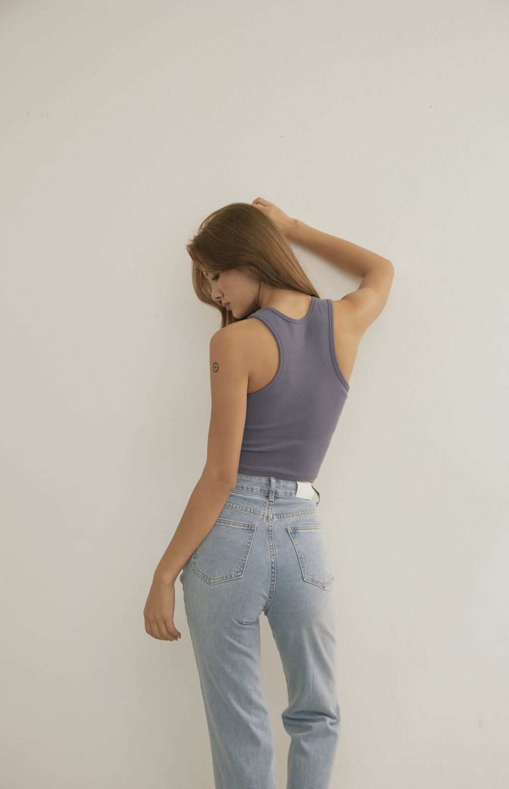 Push Up Padded Tank Top (削肩push up) By Beigy - Milu