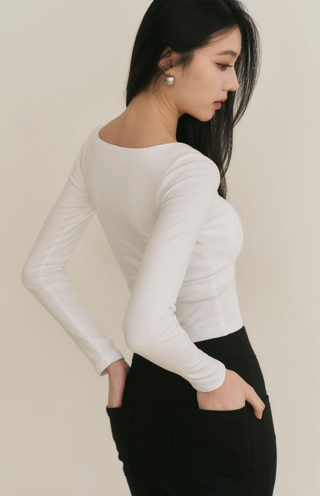 Front Button Long Sleeve Bra Top (美式可開釦長袖Bra Top) By Beigy - Milu
