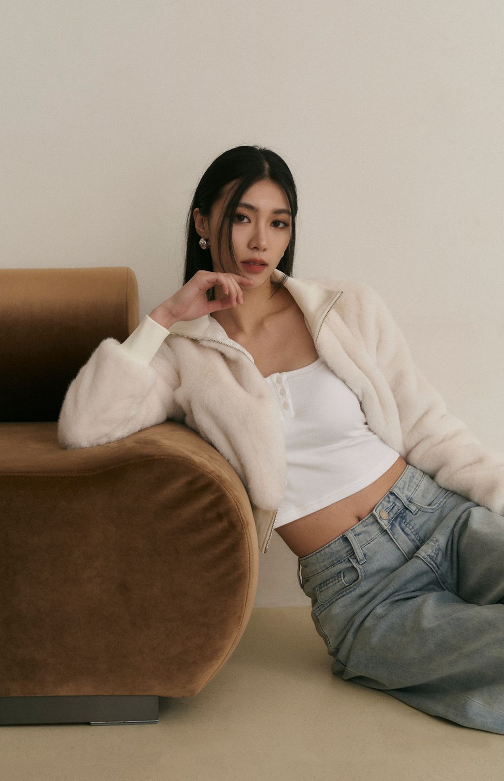Front Button Long Sleeve Bra Top (美式可開釦長袖Bra Top) By Beigy - Milu
