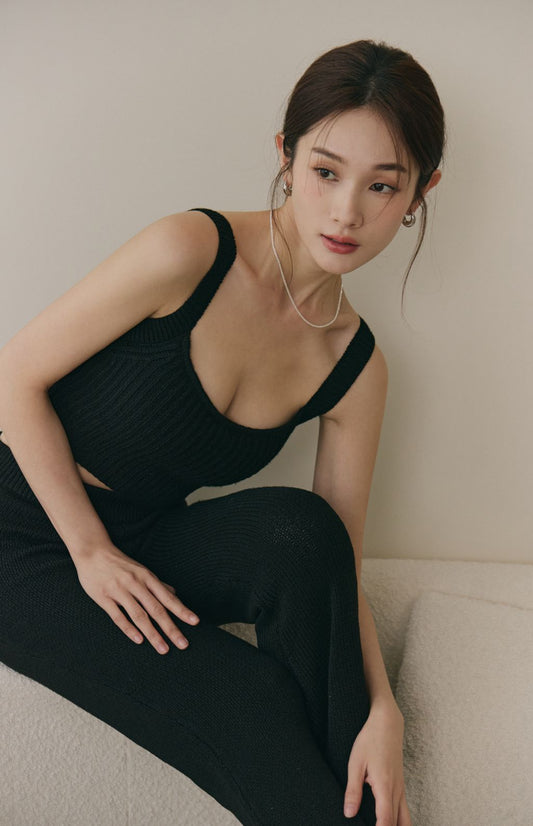 Soft Skin Wide Ribbed Bra Top<br/>親膚粗針螺紋Bra Top By Beigy - Milu