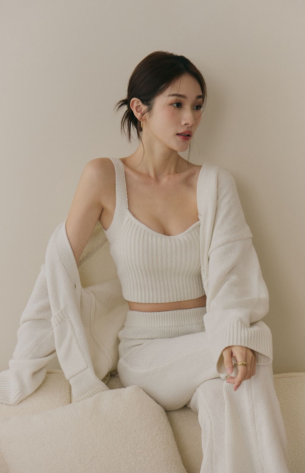 Soft Skin Wide Ribbed Bra Top (親膚粗針螺紋Bra Top) By Beigy - Milu