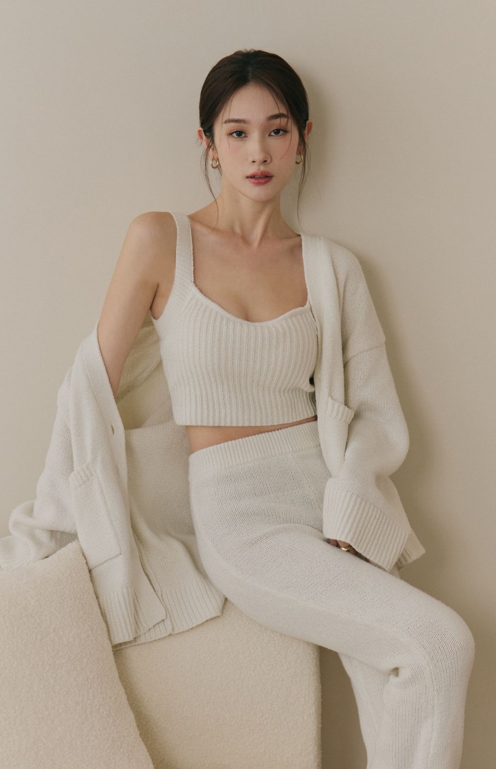 Soft Skin Wide Ribbed Bra Top (親膚粗針螺紋Bra Top) By Beigy - Milu