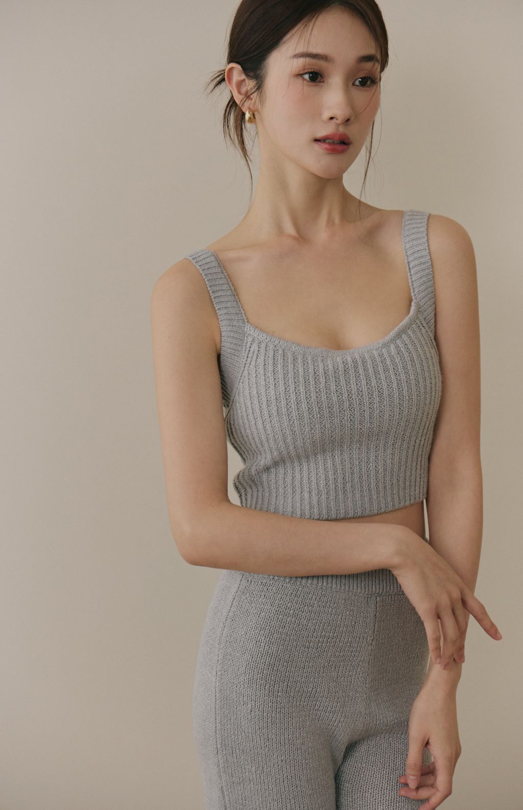 Soft Skin Wide Ribbed Bra Top (親膚粗針螺紋Bra Top) By Beigy - Milu