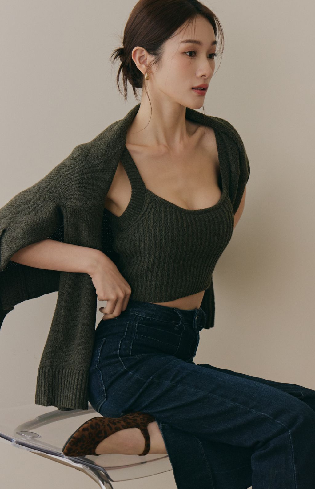 Soft Skin Wide Ribbed Bra Top (親膚粗針螺紋Bra Top) By Beigy - Milu