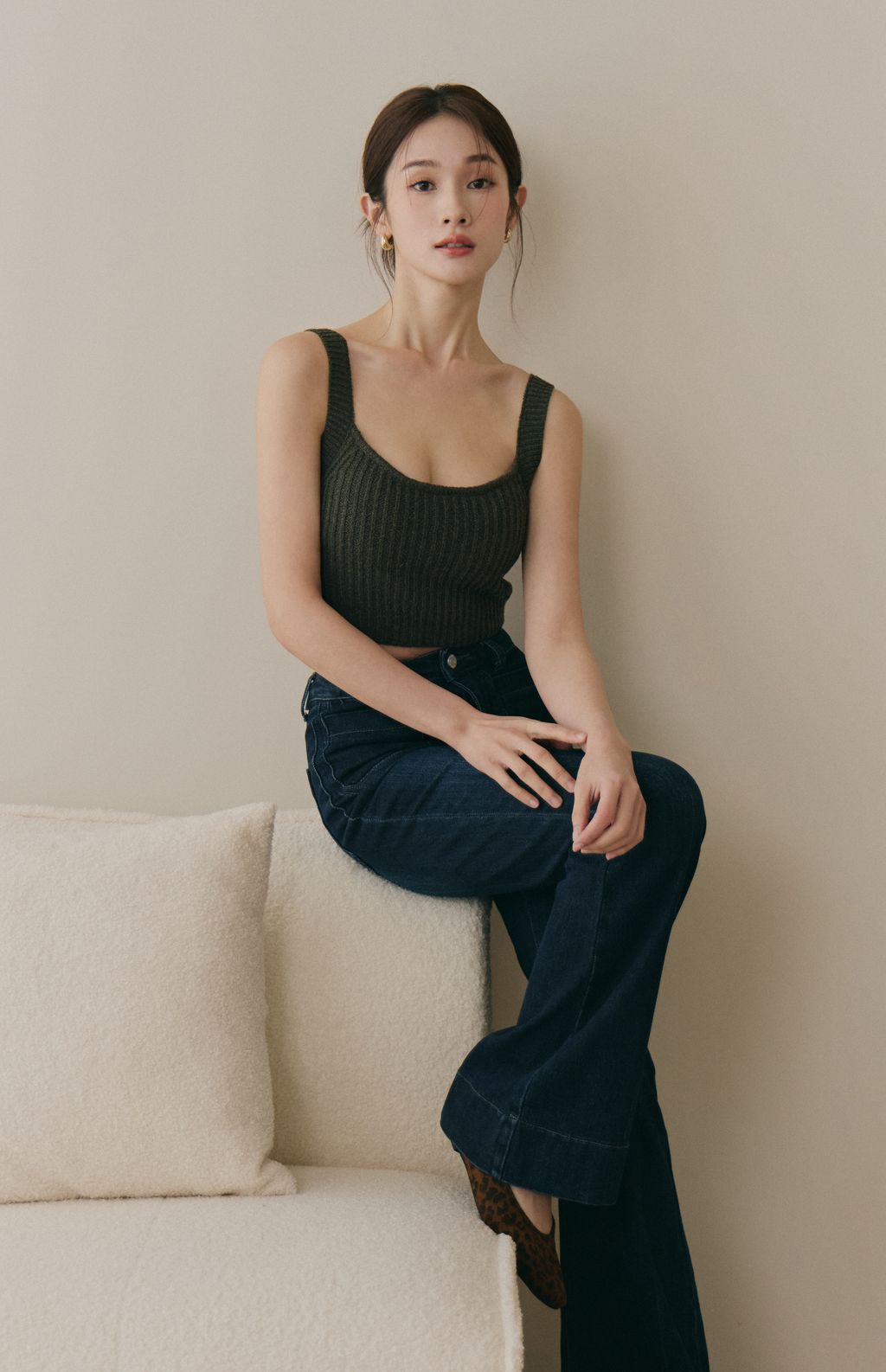 Soft Skin Wide Ribbed Bra Top (親膚粗針螺紋Bra Top) By Beigy - Milu