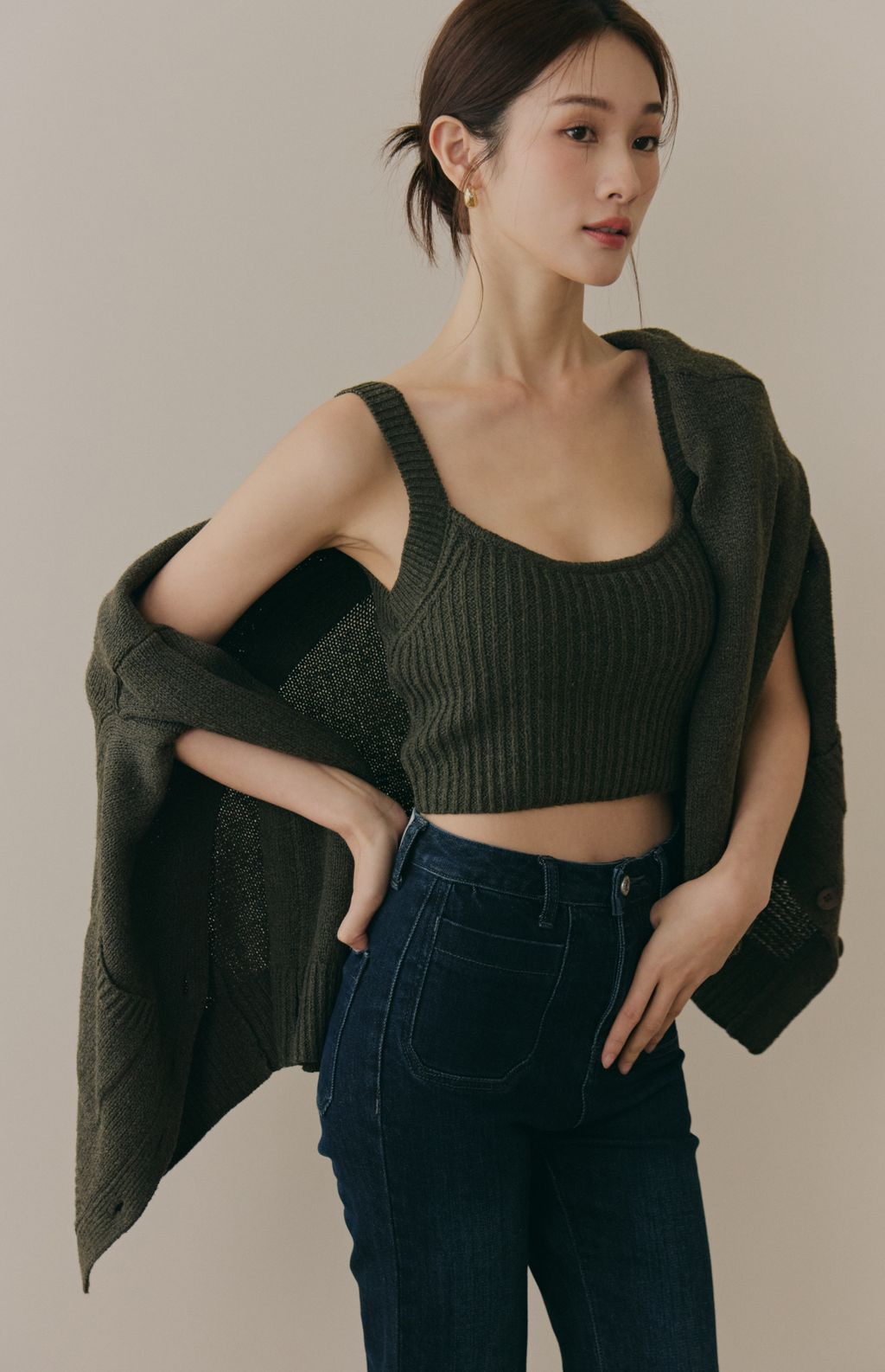 Soft Skin Wide Ribbed Bra Top (親膚粗針螺紋Bra Top) By Beigy - Milu