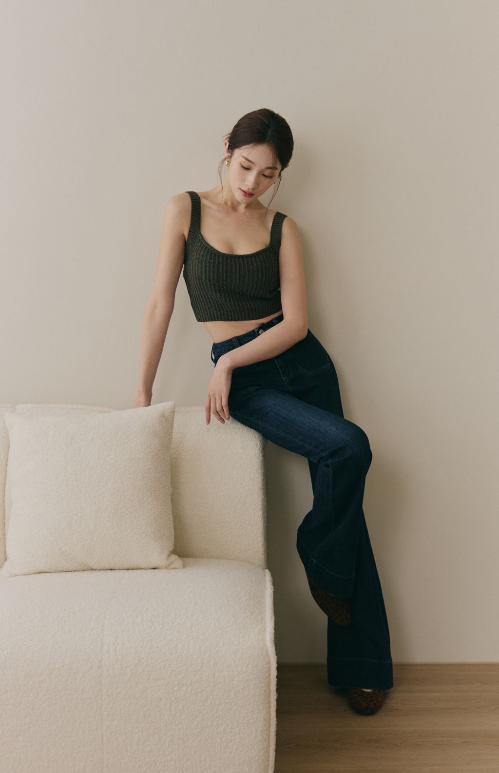 Soft Skin Wide Ribbed Bra Top (親膚粗針螺紋Bra Top) By Beigy - Milu