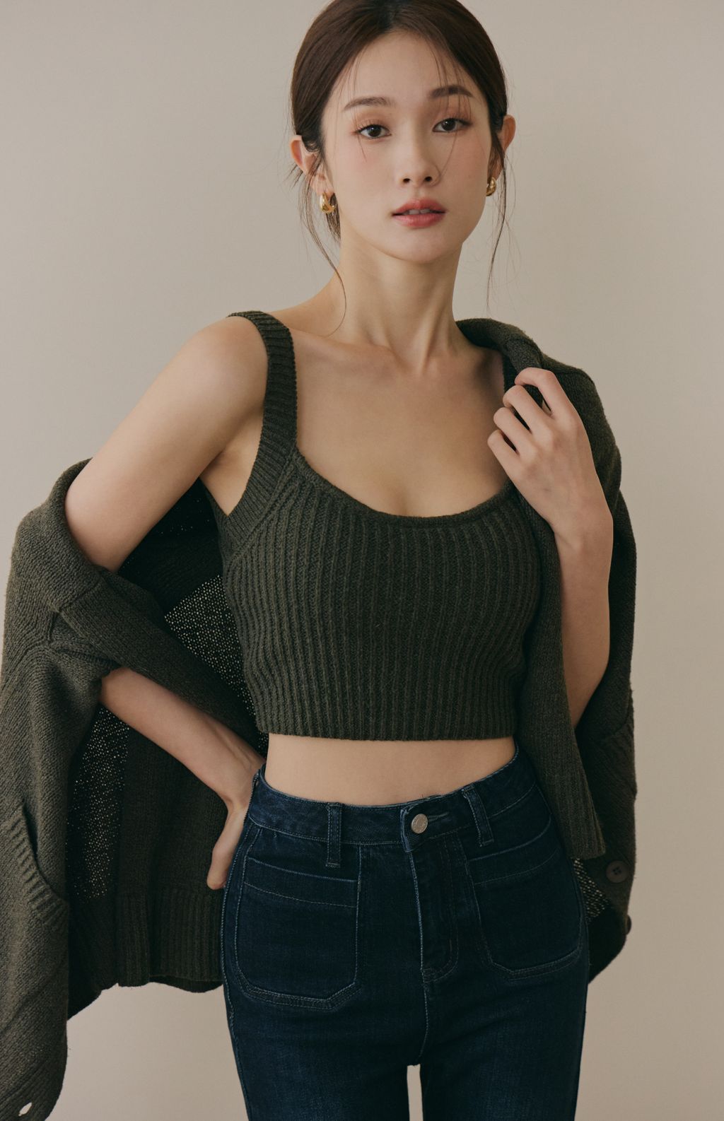 Soft Skin Wide Ribbed Bra Top (親膚粗針螺紋Bra Top) By Beigy - Milu