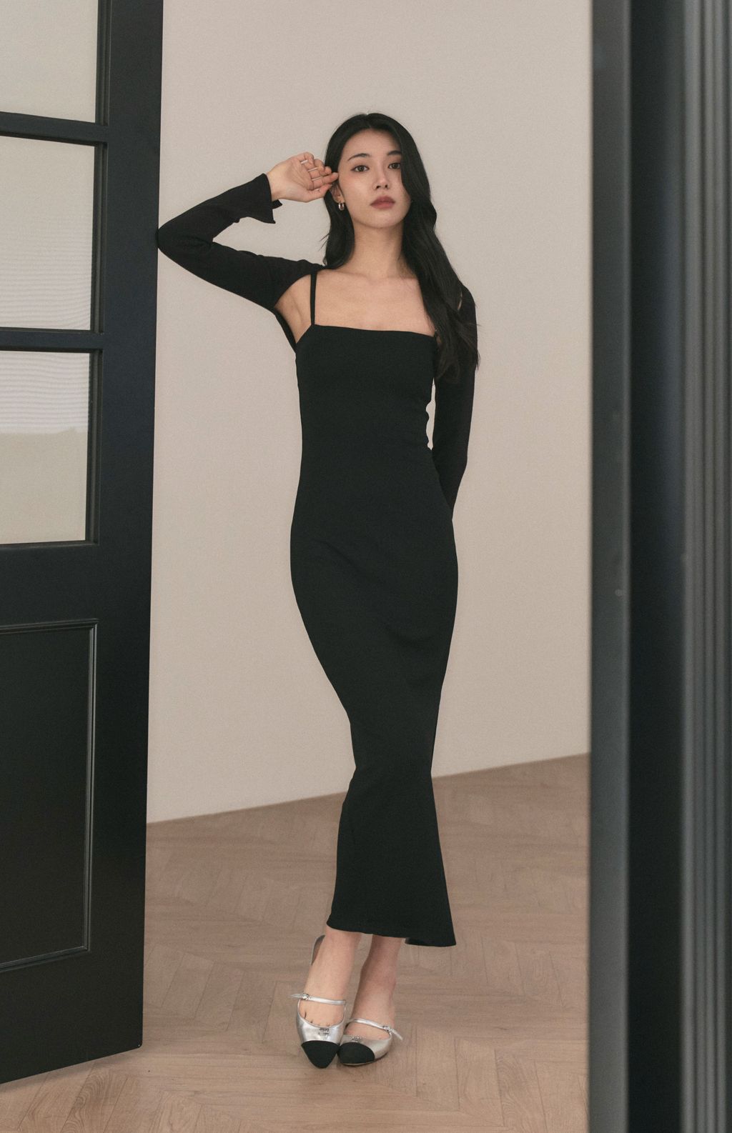 Slimming Spaghetti Strap Bra Dress (平口細肩修身Bra Dress) By Beigy - Milu