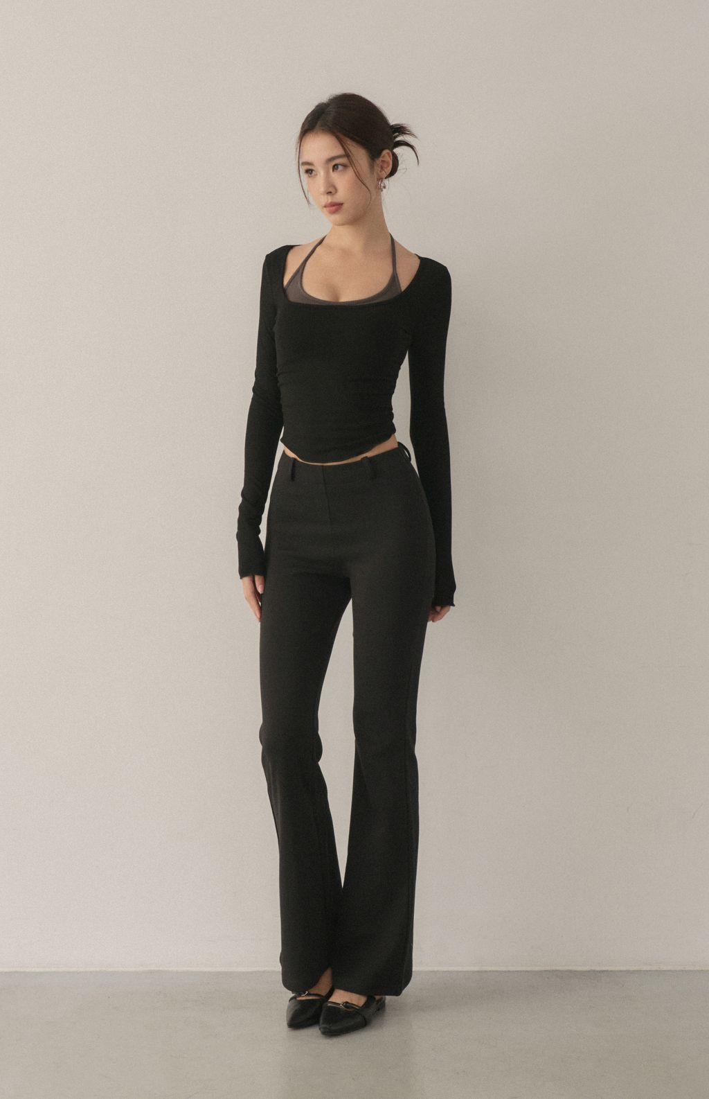 Space Cotton Flared Pant<br/>微喇叭長腿太空棉褲