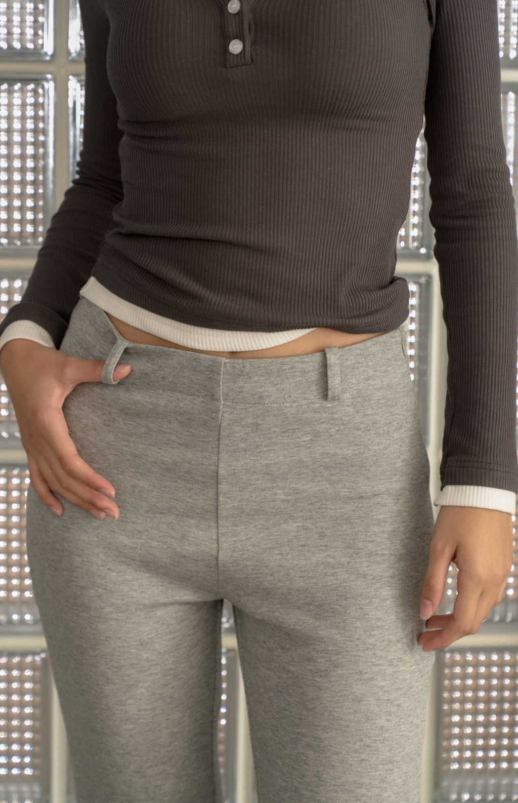 Space Cotton Flared Pant<br/>微喇叭長腿太空棉褲