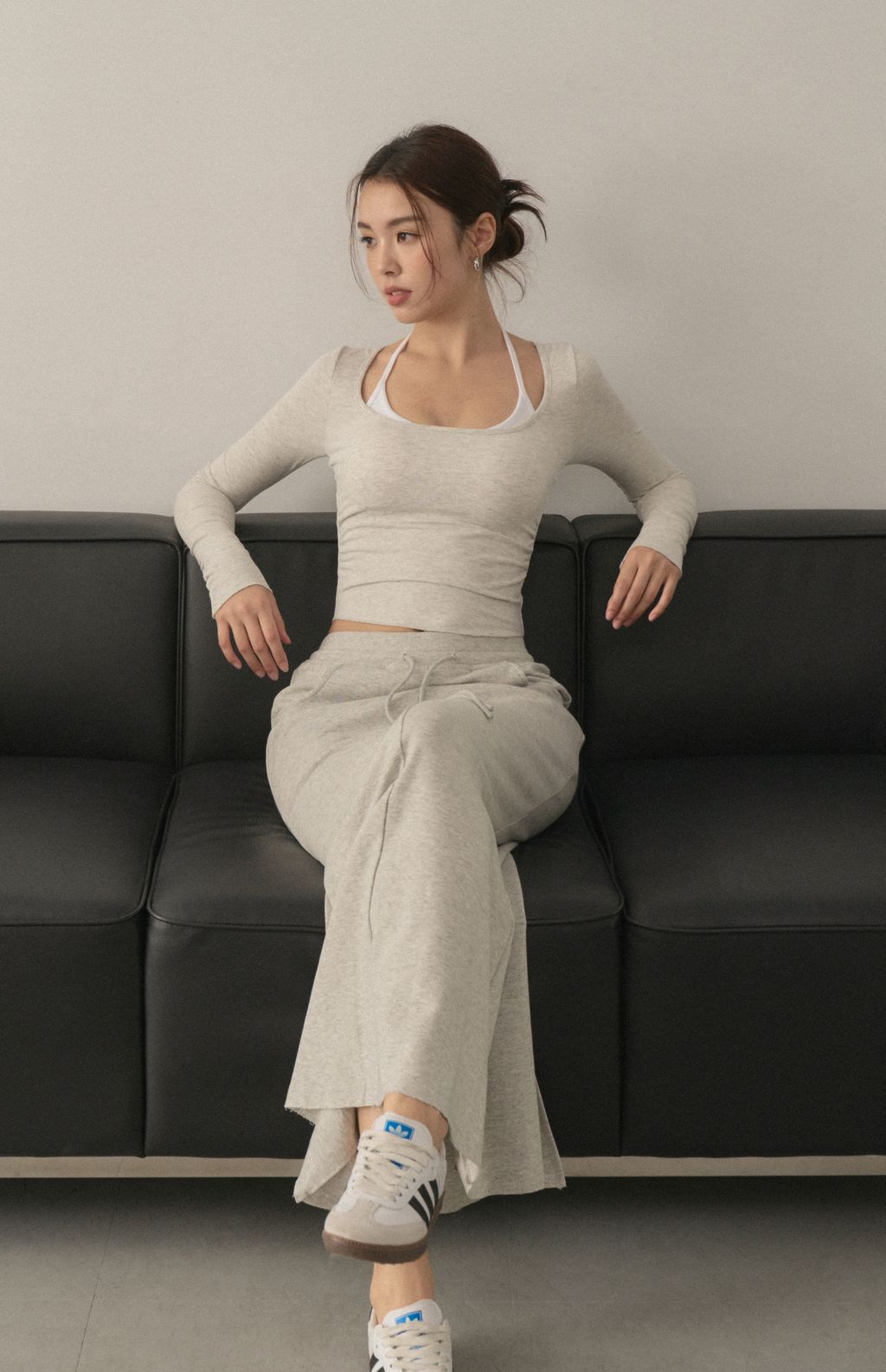 Space Cotton Back Slit Skirt<br/>後開衩魚尾太空棉裙