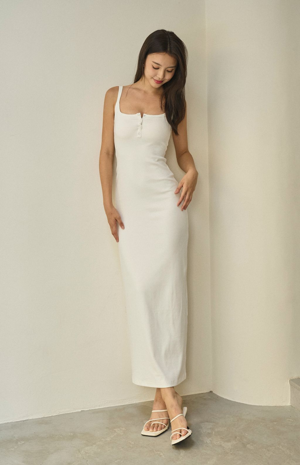 Front Snap Button Bra Dress <br/>涼感棉-美式可開釦Bra Dress