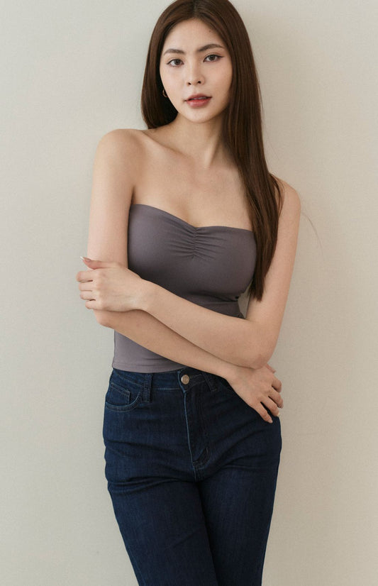 (預購) Multiway Heart Shape Bra Top<br/>心型領可拆帶平口Bra Top By Beigy - Milu