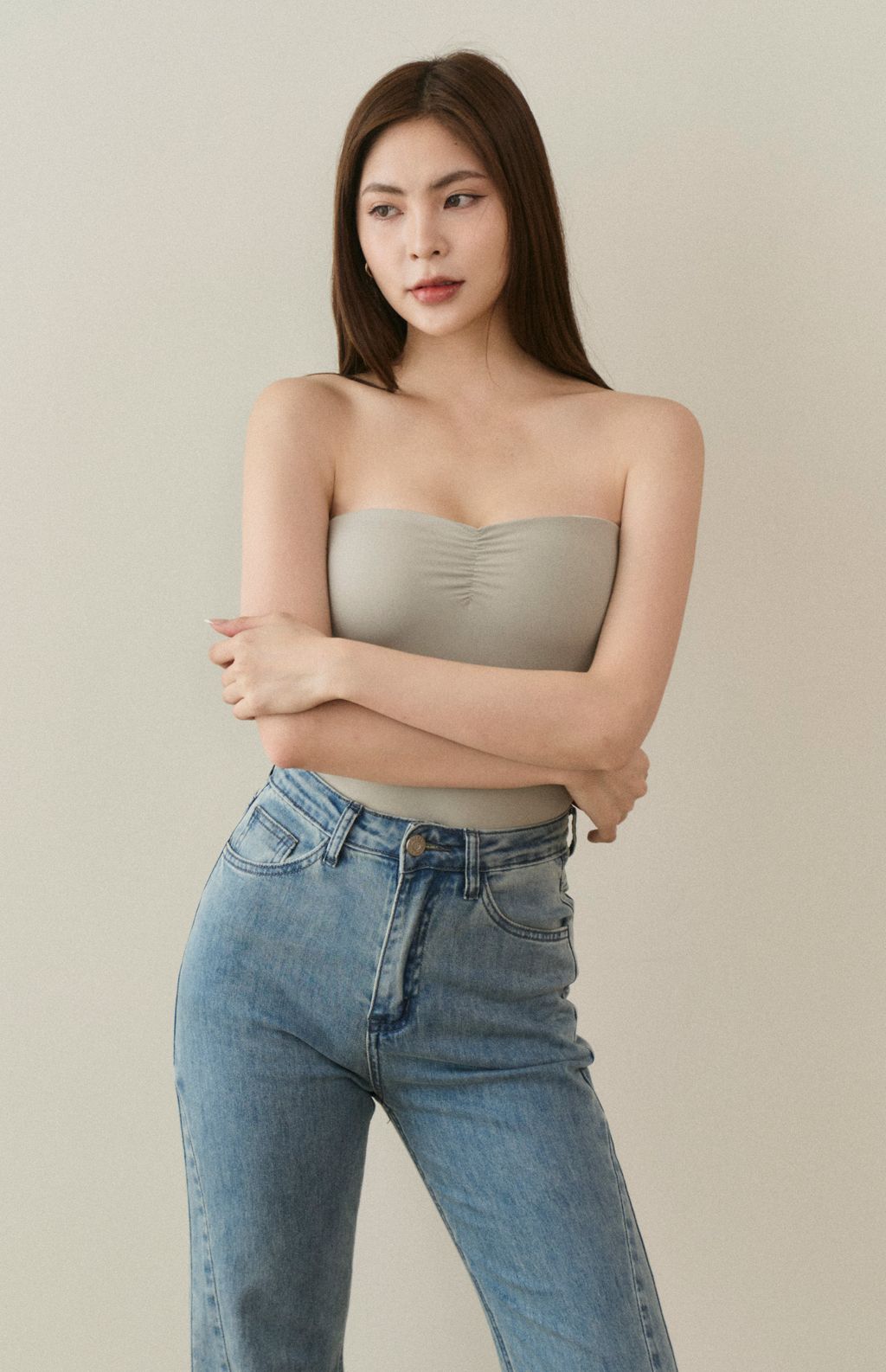 Multiway Heart Shape Bra Top<br/>心型領可拆帶平口Bra Top
