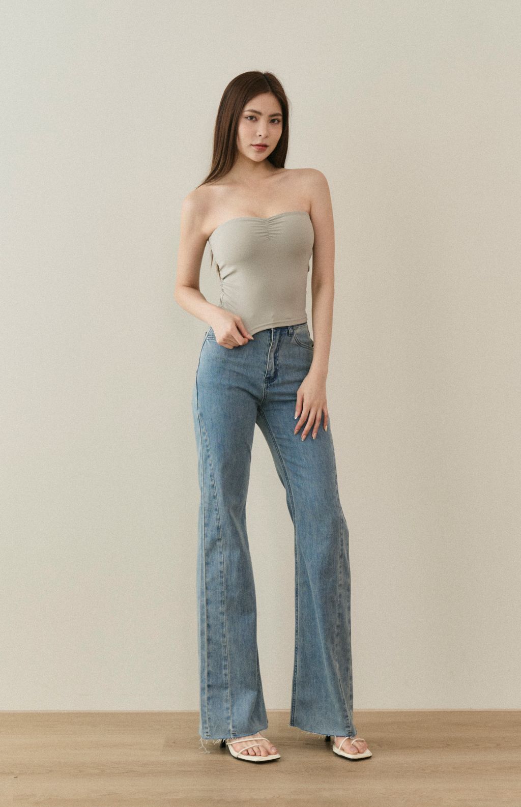Multiway Heart Shape Bra Top<br/>心型領可拆帶平口Bra Top