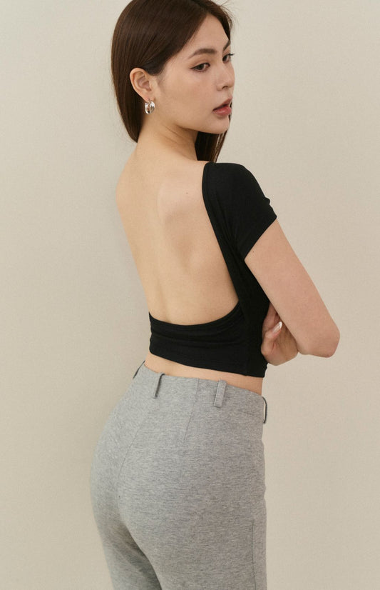 (預購) Modal Elastic Bra Top<br/>彈力莫代爾美背Bra Top By Beigy - Milu