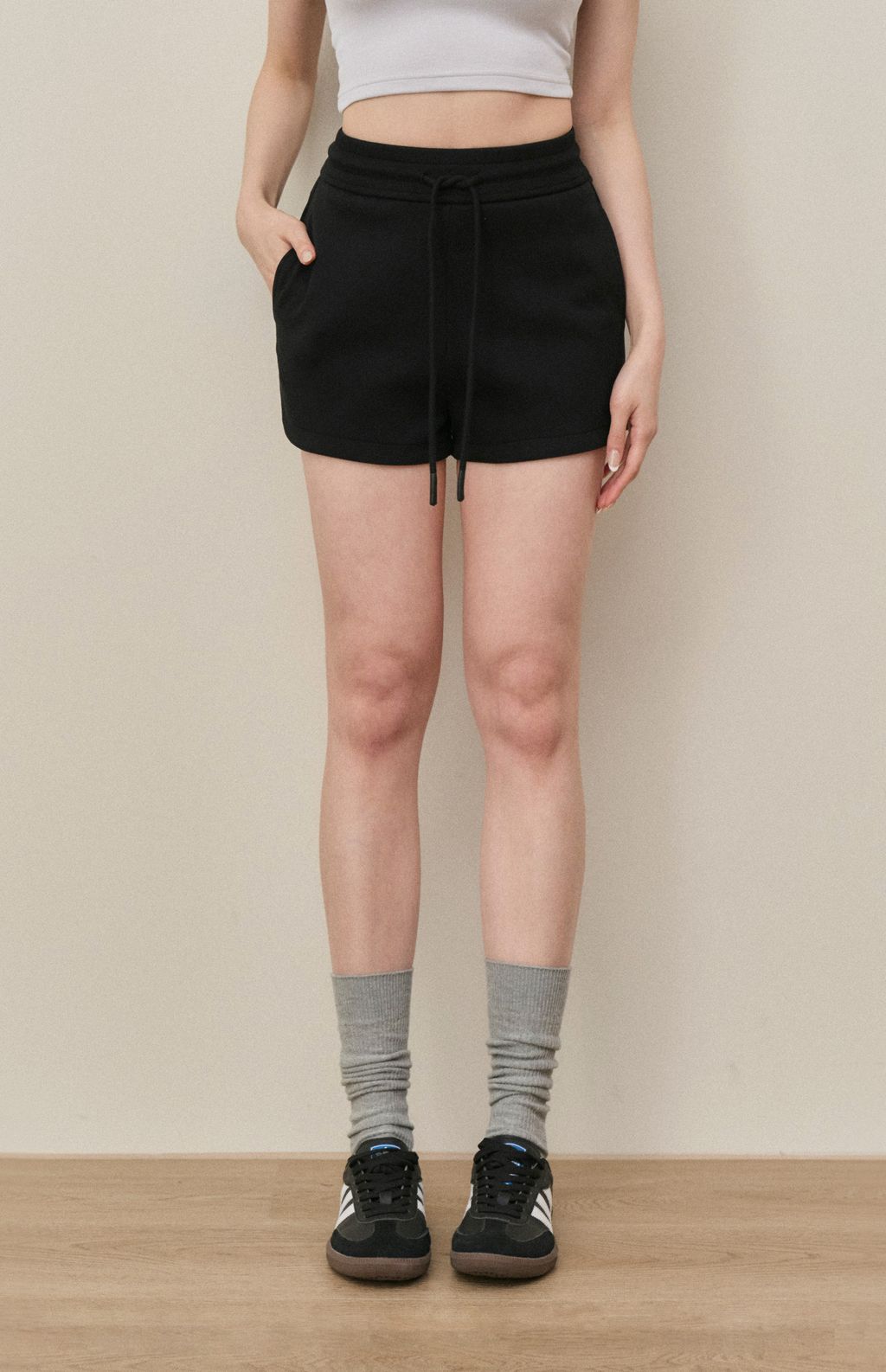 Drawstring Cotton Short<br/>挺版抽繩棉短褲
