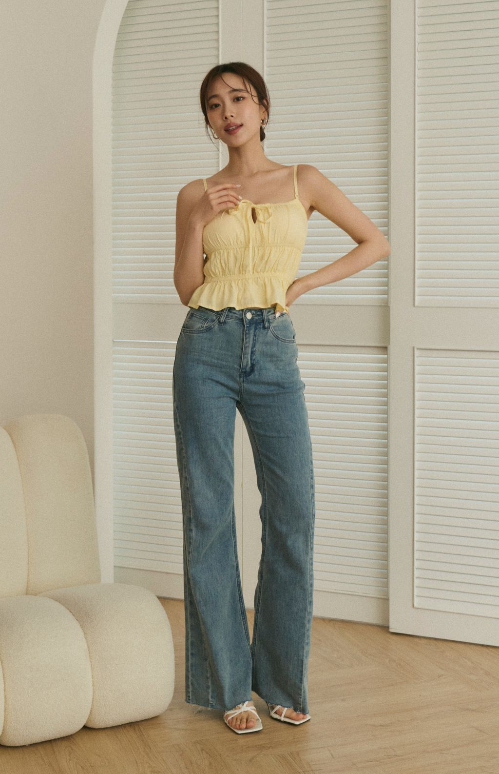 Cotton Linen Multiway Bra Top<br/>法式棉麻綁帶多穿Bra Top
