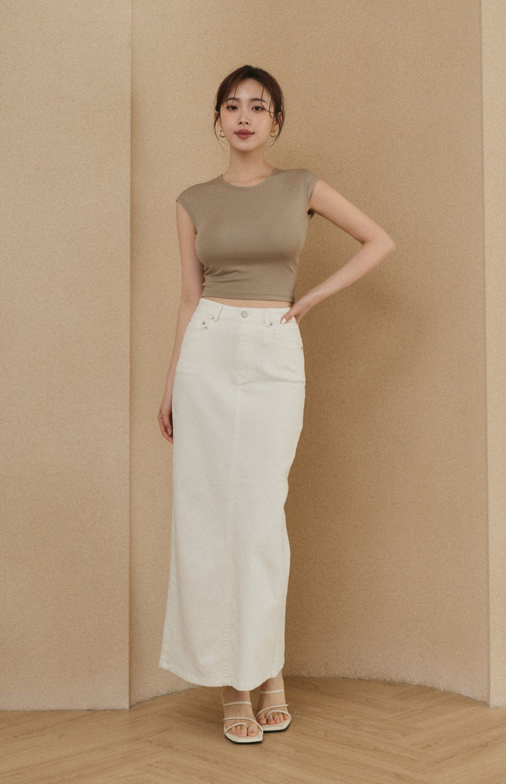 Tencel Open Back Short Sleeve Bra Top<br/>天絲美背綁帶短袖Bra Top