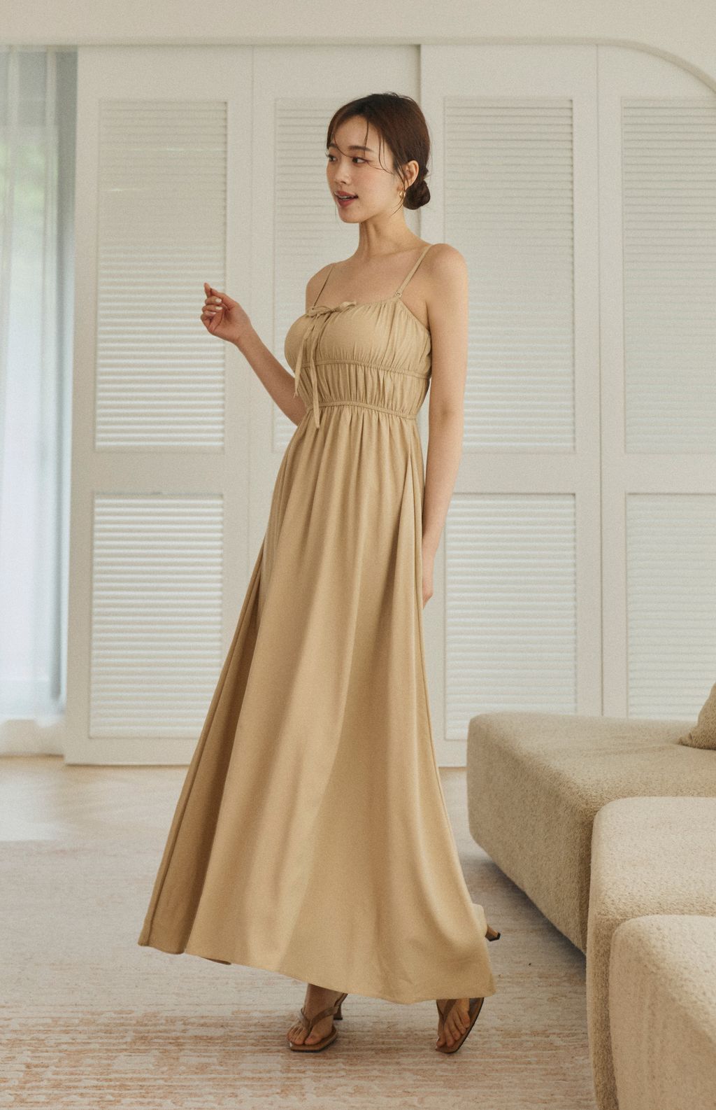 (預購) Cotton Linen Multiway Bra Dress<br/>法式棉麻綁帶多穿Bra Dress By Beigy - Milu