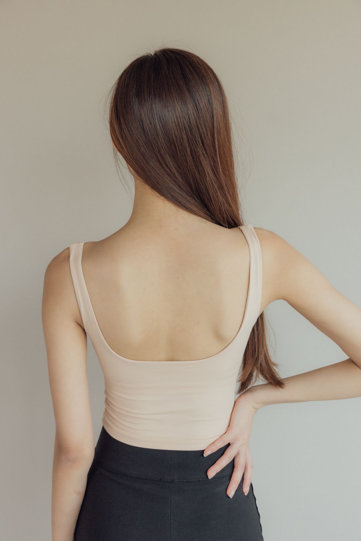 Base V-Neck Bra Top (爆乳V領裸感) By Beigy - Milu