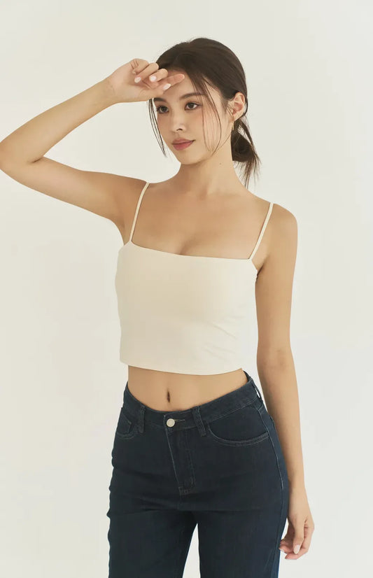 (預購) Sun Care Cooling Cut Out Bra Top<br/>UPF50+ 涼感防曬細肩挖背Bra Top By Beigy - Milu