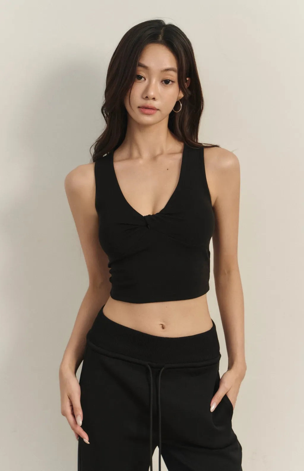 Tencel Front Twist Bra Top<br/>天絲美胸扭結Bra Top