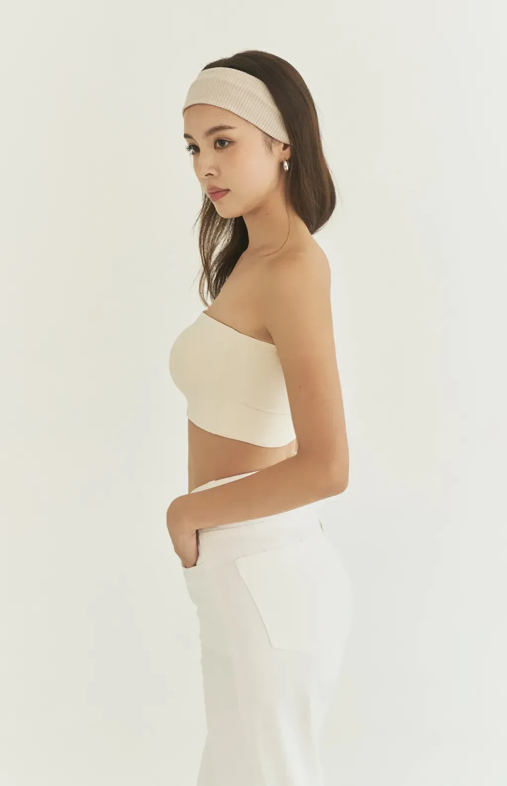 Sun Care Cooling Bandeau Bra<br/>不滑落!UPF50+ 涼感防曬平口Bra Top By Beigy - Milu