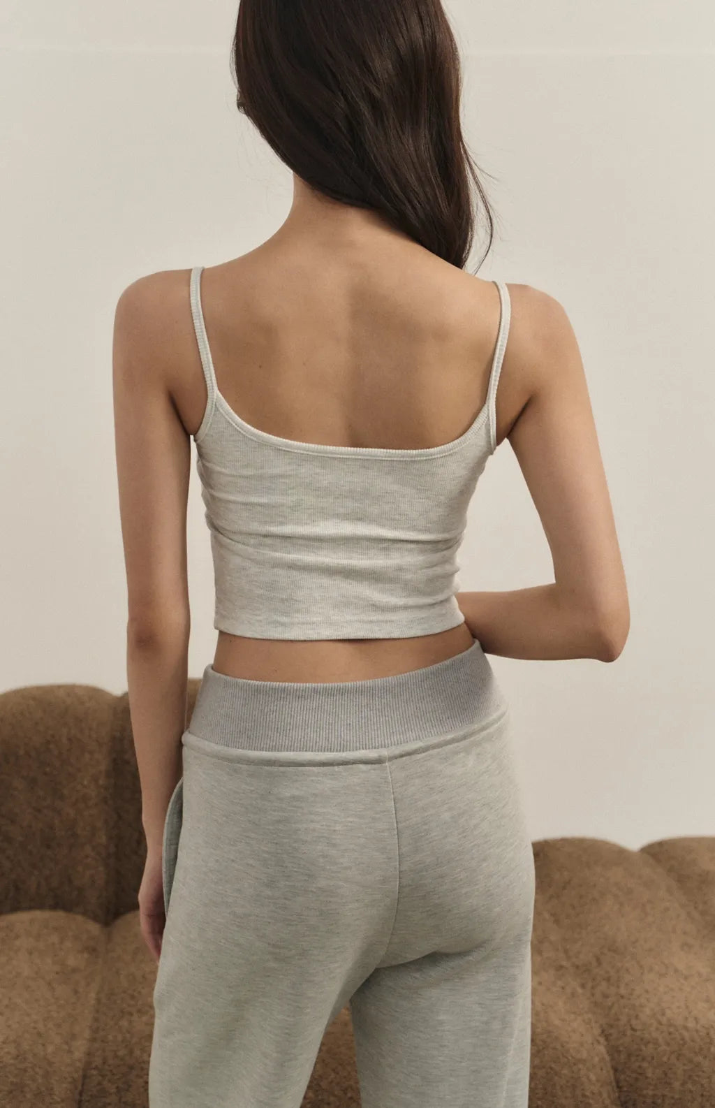 Lace V-Neck Bra Top<br/>交織蕾絲Bra Top By Beigy - Milu