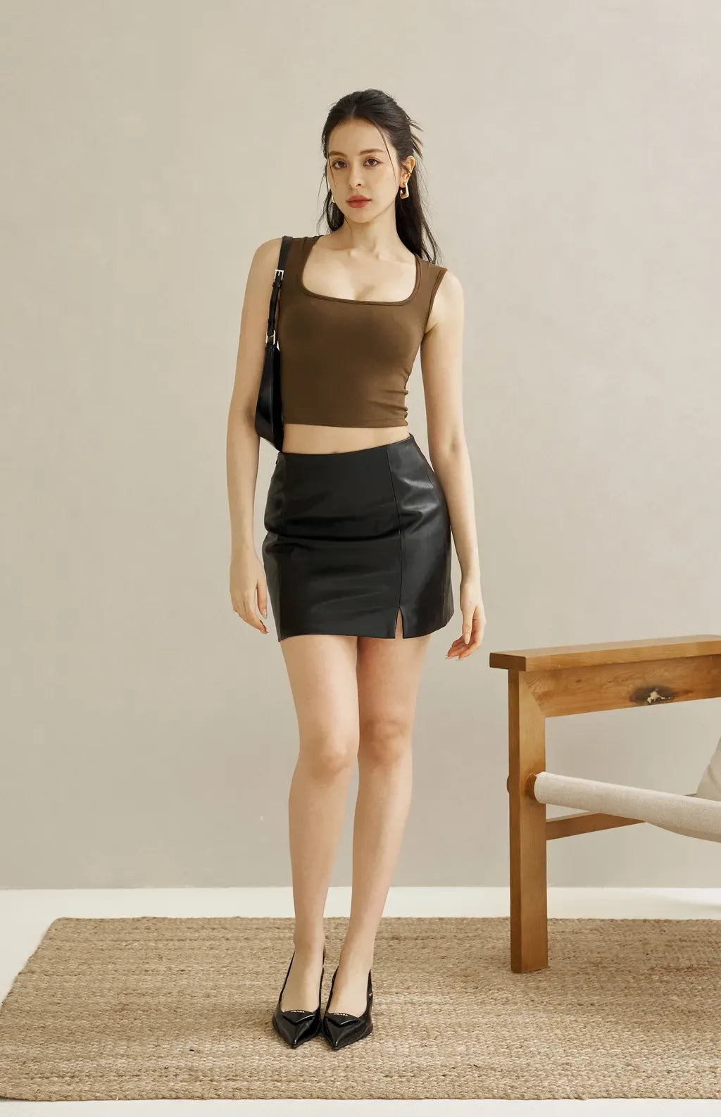 Full Coverage Padded Tank<br/>極簡寬肩遮副乳Bra Top