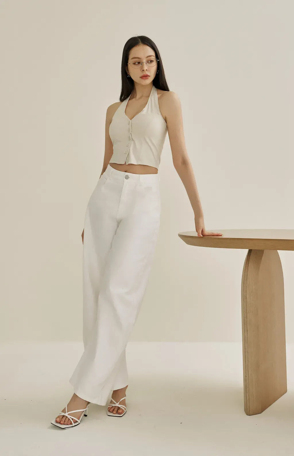 Front Button Suit Corset<br/>西裝馬甲Bra Top