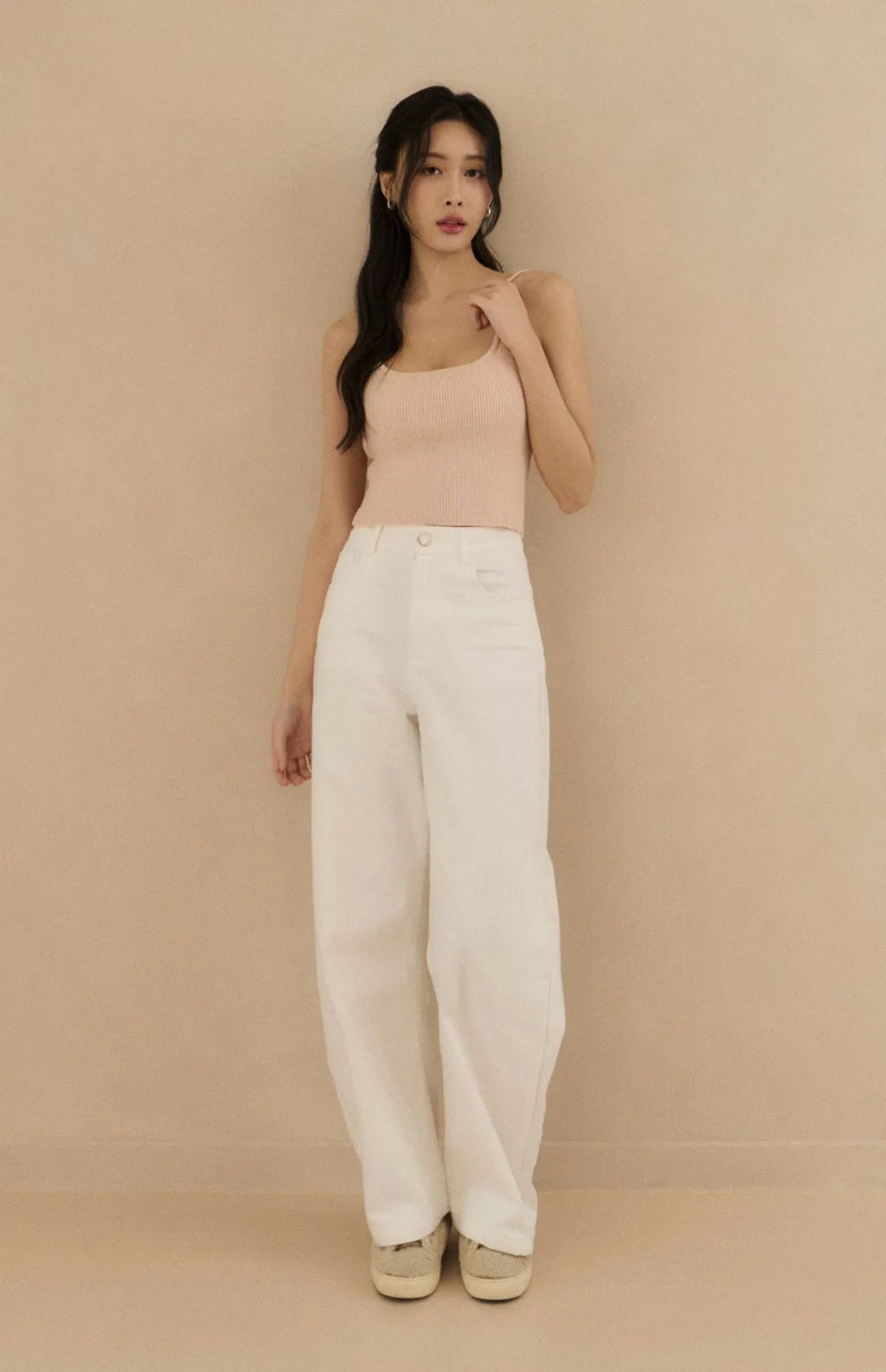 Push Up Knit Spaghetti Strap Bra Top<br/>針織細肩U領Bra Top