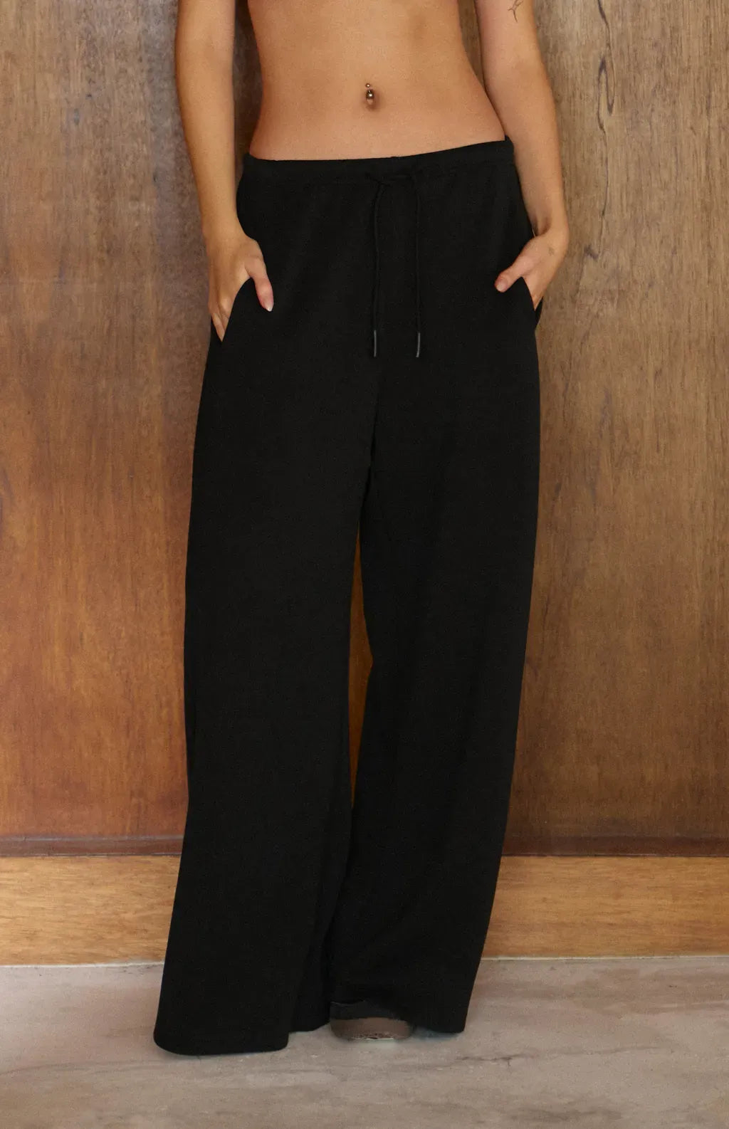 Drawstring Cotton Pant<br/>美式抽繩棉寬褲