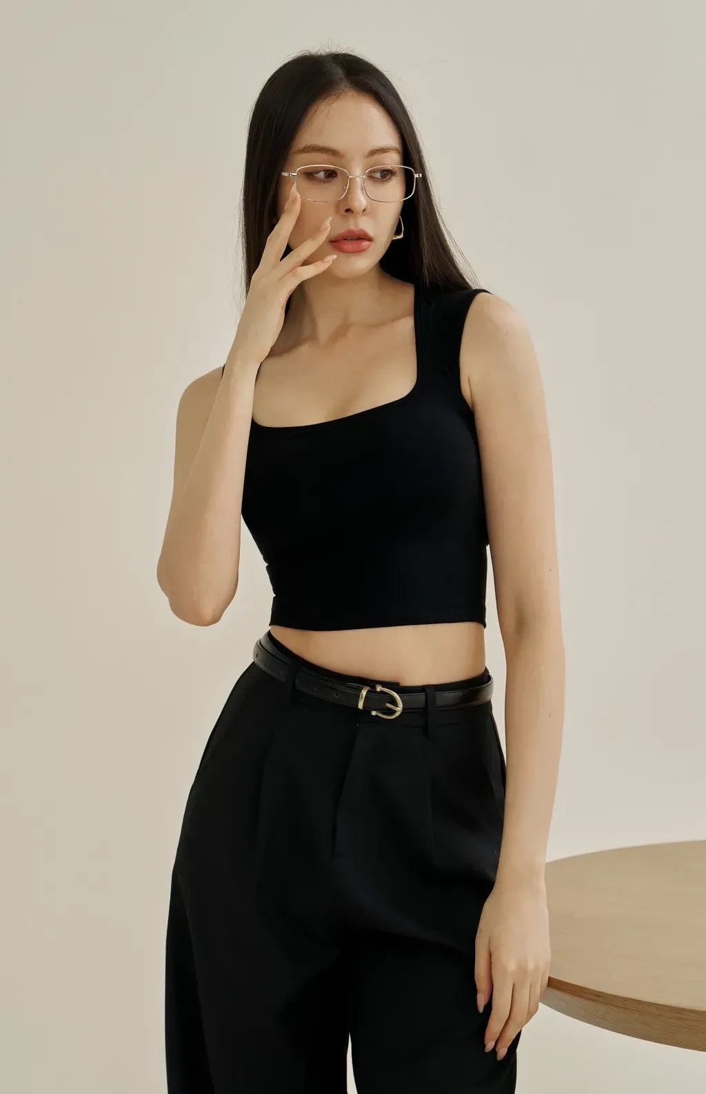 Full Coverage Padded Tank<br/>極簡寬肩遮副乳Bra Top