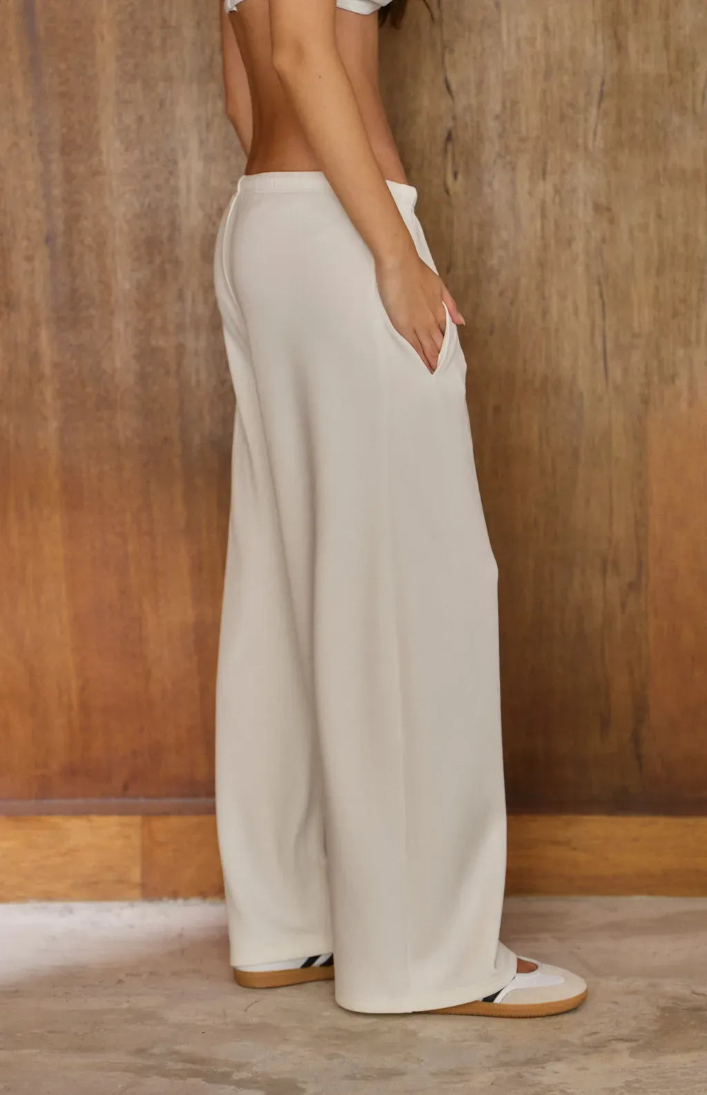 Drawstring Cotton Pant<br/>美式抽繩棉寬褲