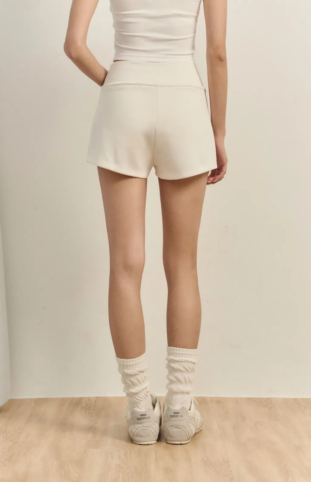 Wide-Waist Drawstring Cotton Shorts<br/>寬腰抽繩太空棉短褲