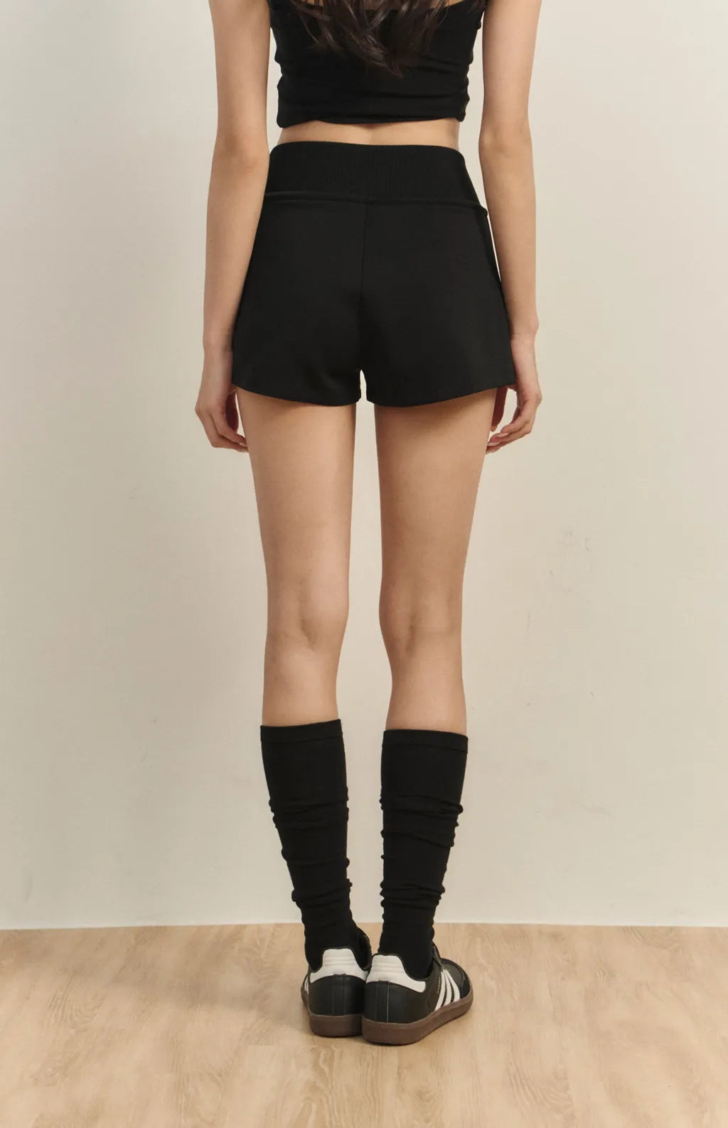 Wide-Waist Drawstring Cotton Shorts<br/>寬腰抽繩太空棉短褲
