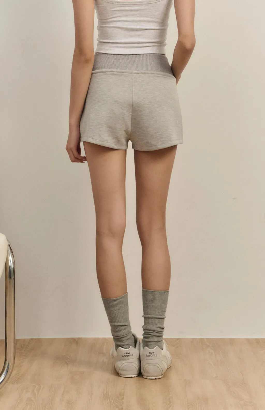 Wide-Waist Drawstring Cotton Shorts<br/>寬腰抽繩太空棉短褲