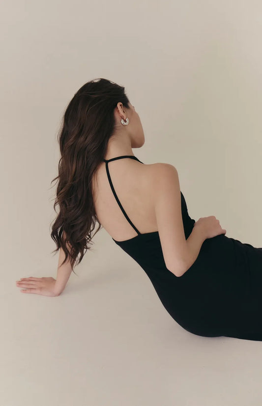 Tencel Halter Y-Back Maxi Bra Dress<br/>天絲削肩Y字美背Bra Dress