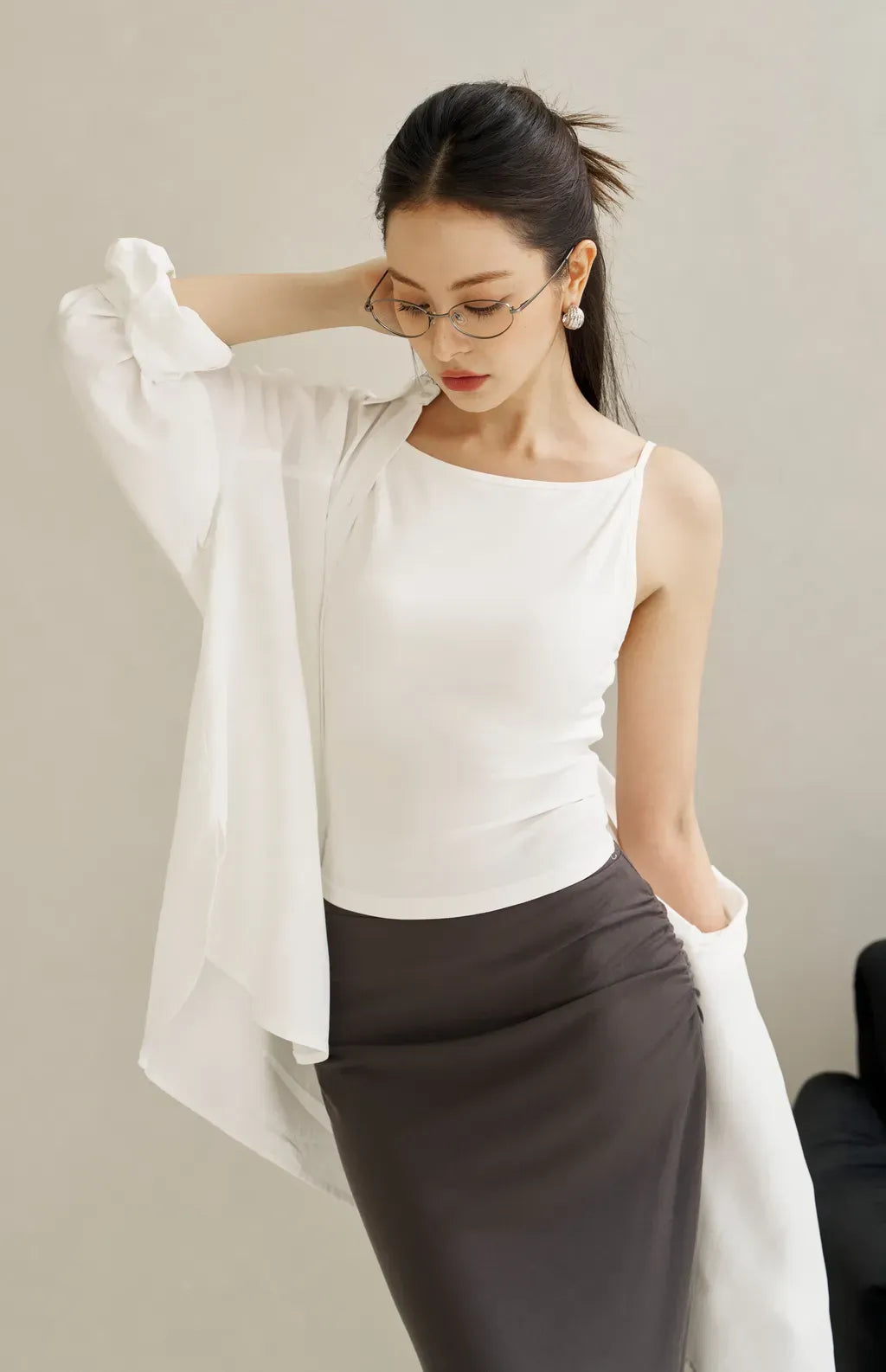 Boat Neck Bra Top<br/>極簡船型領美背Bra Top