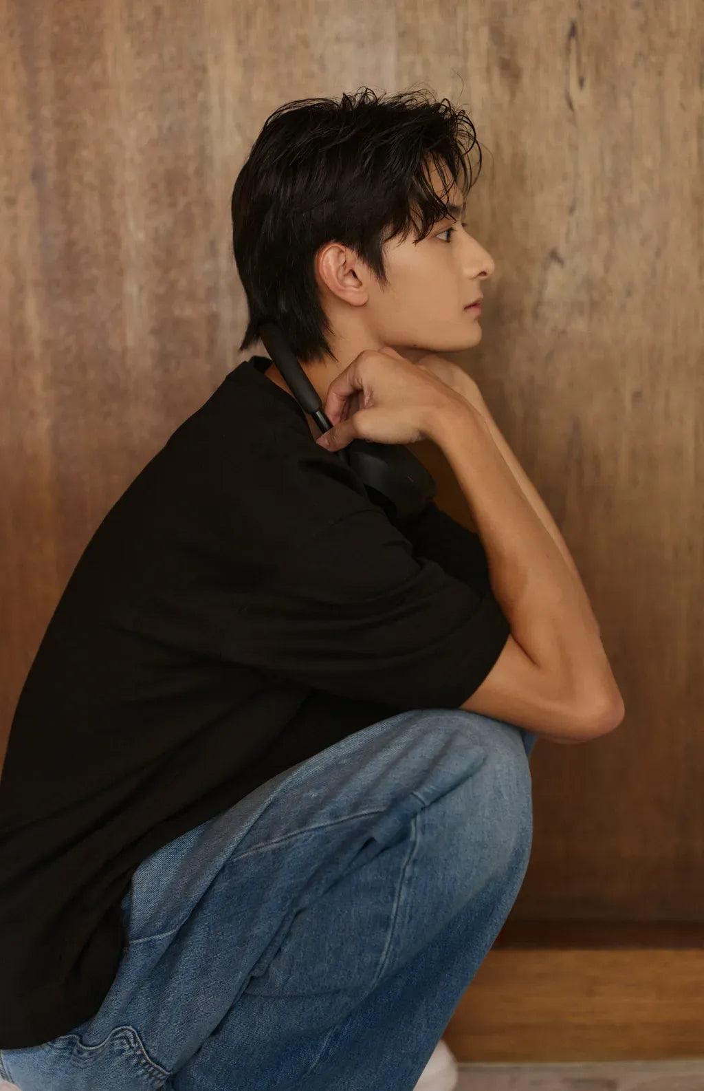 Crew Neck Blank T-shirt<br/>經典圓領挺版素T
