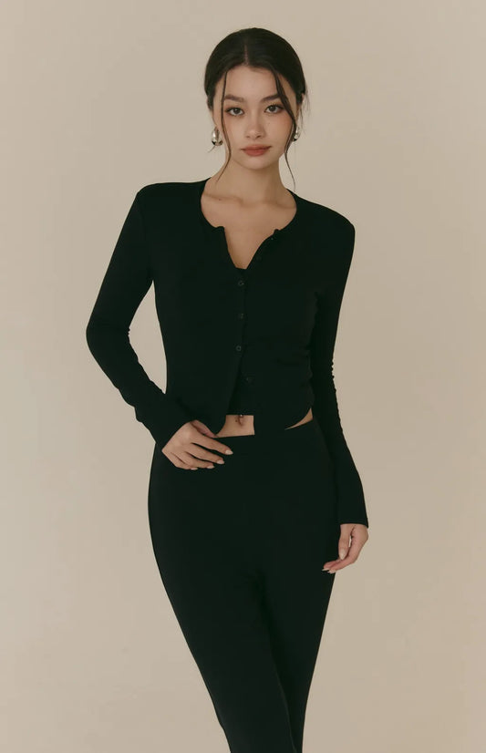 Cozy Wool-Blend Flared Pants<br/>羊毛暖絨喇叭長腿褲