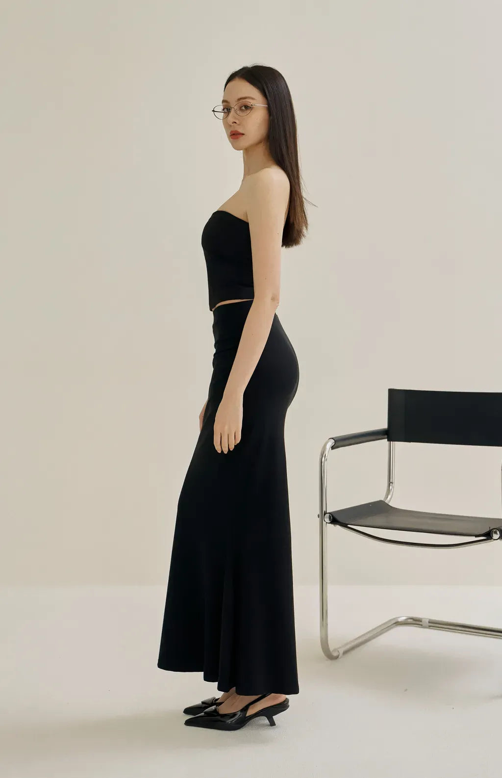 Tencel Mermaid Skirt<br/>天絲抓皺修身魚尾長裙