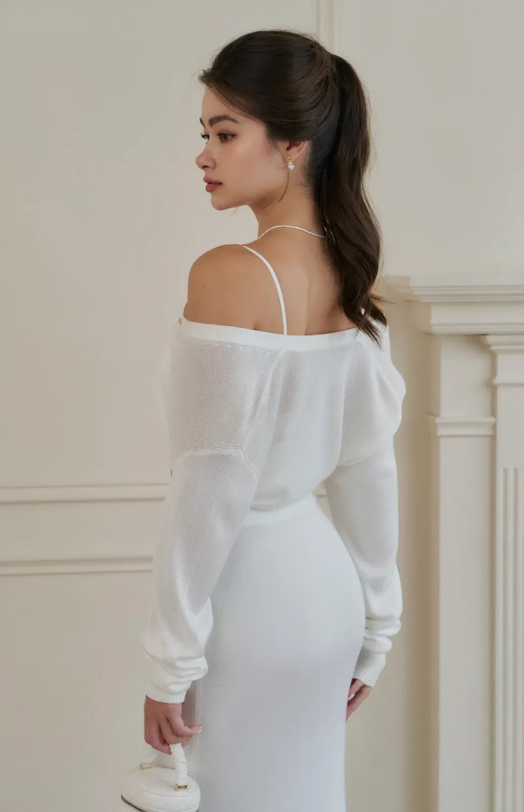 (預購) Mercerized Cotton Cardigan <br/>絲光針織修身鈕扣開衫 By Beigy - Milu